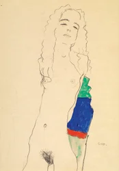 Stehender weiblicher Akt